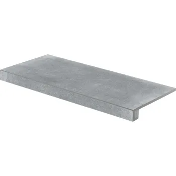 Obklad Rebel - schodová tvarovka rektifikovaná 39,8x79,8 tmavě šedá DCF84742