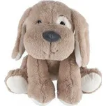 Teddies Pes/Pejsek sedící plyš 30 cm světle hnědý