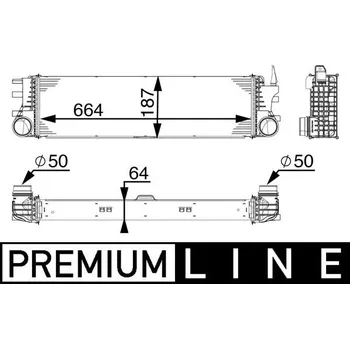 Chladič motoru Chladič turba MAHLE CI 180 000P
