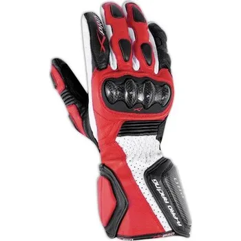 Moto oblečení TILT RD - červené kožené moto rukavice A-pro - 2XL