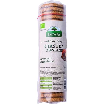 Ovesné placky s ovocem a ořechy BIO 250 g