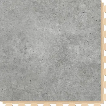 Dlažba Šedá plastová vinylová dlažba Fortelock Business Tornes Full Moon C012 Beige - délka 66,8 cm, šířka 66,8 cm, výška 0,7 cm