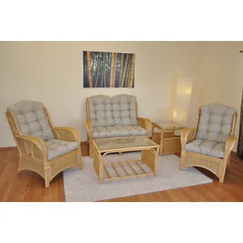 Zahradní sestava Ratanová sedací souprava Oliver medová