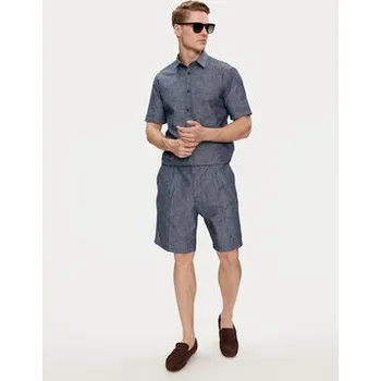 Pánské oblečení United Colors Of Benetton Šortky z materiálu 4WV1U9005 Tmavomodrá Regular Fit 52