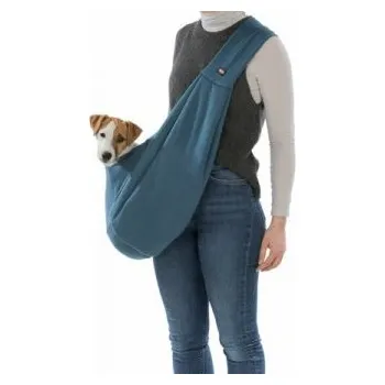 Taška pro psa a kočku SOFT front carrier - přední látkové nosítko/taška, 22 x 20 x 60 cm, modrá/šedá