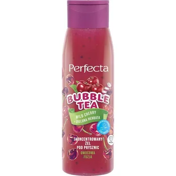 Sprchový gel Perfecta, Bubble Tea koncentrovaný sprchový gél Divoká čerešňa + zelený čaj 400 ml