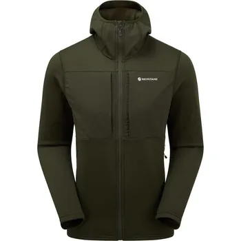Pánská větrovka Montane Fleecová mikina Fury XT Hooded Fleece Jacket - Oak Green Velikost: S