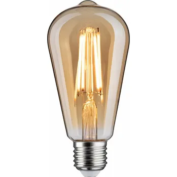 Žárovka PAULMANN 1879 Filament 230V 3-krokové-stmívatelné LED žárovka Rustika E27 3 Step Dim 6W 1800K stmívatelné zlatá