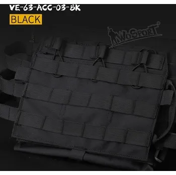 Airsoft Přední platforma se sumkami pro JPC vestu 2.0 - černá, Wosport
