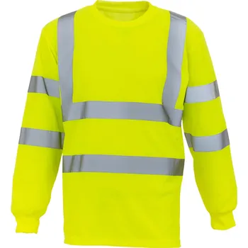 Dámské tričko Yoko Hi-Vis tričko s dlouhým rukávem HVJ420 Hi-Vis Yellow XXL