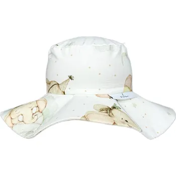 Klobouk Mimilove Bavlněný klobouček s MAŠLÍ vel. 0-1 rok Slůňata