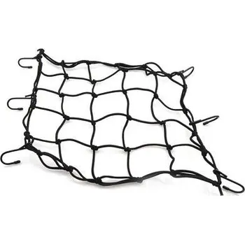 Síť na náklad Pružná zavazadlová síť 40x40 cm černá