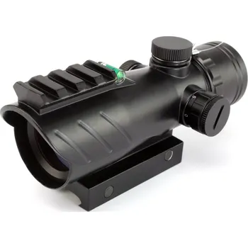 Kolimátor EmersonGear Kolimátor stylu ACOG s horní RIS lištou a vodováhou - černý