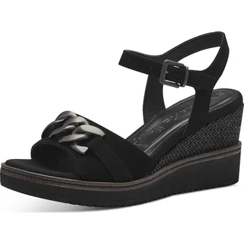 Dámské sandále DÁMSKÉ SANDÁLY TAMARIS 1-28013-42 001 ČERNÁ Barva: Černá, Velikost: 39