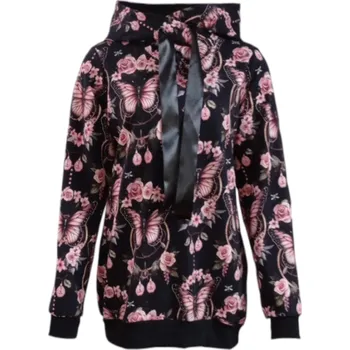 Dámská mikina Dámská mikina s kapucí Motýlci a lapače snů S