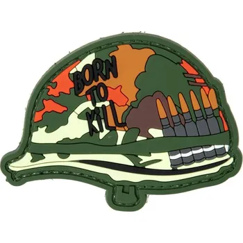 Nášivka 3D nášivka Born To Kill Helmet, GFC