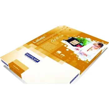 Papír Etiketa arch A4 Rayfilm, 35,6x16,9 mm, oblé rohy, matná, bílá, 100 listů