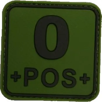 Nášivka 3D čtvercová nášivka 0 POS - zelená, Jackets to go