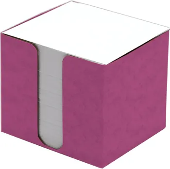 Blok CAESAR Kostka nelepená, 8,5 x 8,5 x 8 cm v krabičce, růžová
