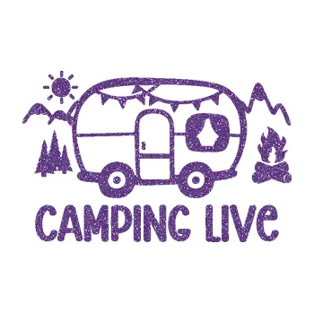 Samolepící dekorace SAMOLEPKA Camping live 001 pravá cestování v karavanu (87 - Ultra Metalic fialová) NA AUTO, NÁLEPKA, FÓLIE, POLEP, TUNING, VLASTNÍ TEXT, TISK, AUTOSAMOLEPKY.cz, POLEPY, OBRÁZEK, LOGO, SAMOLEPKY