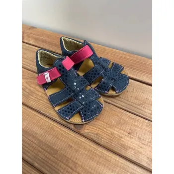 Chlapecké sandály Barefoot sandále SAM - Navy/pink, Ef Barefoot Velikost: 21