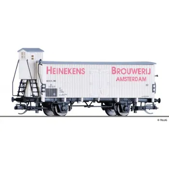 Modelová železnice TT - zavřený chladící vůz -Heinekens Brouwerij Amsterdam- NS ep.III