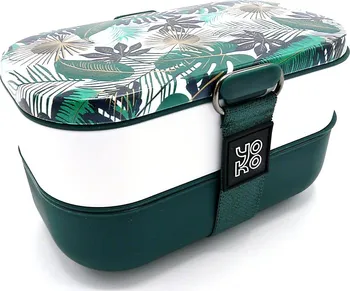 Svačinový box YOKODESIGN Bento box na jídlo dvoupatrový 1200 ml