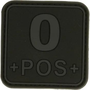 Nášivka 3D čtvercová nášivka 0 POS - černá, Jackets to go