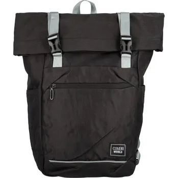 Městský batoh Moderní studentský batoh Wallas, černá