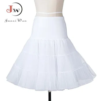 Dámské šaty Retro šaty s potiskem pin-up JW934 Velikost: 2XL, Barva (Varianta): pettiskirt white