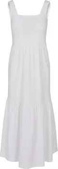Dámské šaty Urban Classics Ladies 7/8 Length Valance Summer Dress bílé