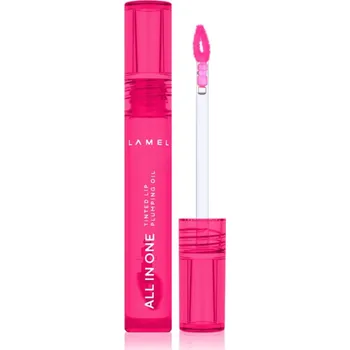 Péče o rty LAMEL All in One Lip Tinted Plumping Oil tónovací olej na rty pro zvětšení objemu № 404 Berry Ice 3 ml