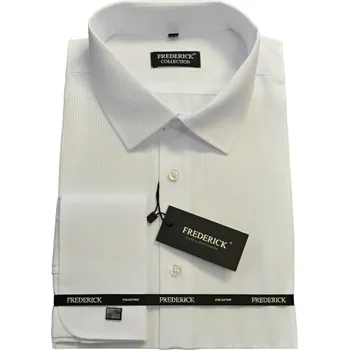 Pánská košile Pánská košile s dlouhým rukávem pro manžetový knoflíček F640 - střih SLIM -188/194 cm - 42