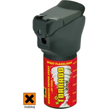 Bojový sport SECURITY-CZ Pepřový sprej se svítilnou K.O. TORNADO - 40ml