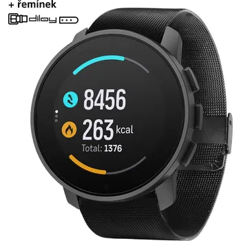 Chytré hodinky Hodinky Suunto 9 Peak Pro All Black + luxusní ocelový řemínek