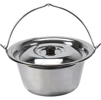 Outdoor vaření Gulášový kotlík KLASIK nerezový s poklicí 20 l