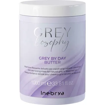Vlasová regenerace Inebrya Grey By Day Butter jemná maska pro přírodní šedé vlasy 1000 ml + Prodloužená možnost vrácení zboží do 30 dnů.