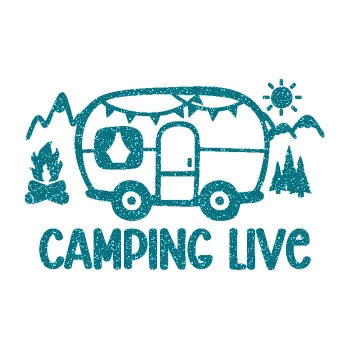 Samolepící dekorace SAMOLEPKA Camping live 001 levá cestování v karavanu (92 - Ultra Metalic tyrkysová) NA AUTO, NÁLEPKA, FÓLIE, POLEP, TUNING, VLASTNÍ TEXT, TISK, AUTOSAMOLEPKY.cz, POLEPY, OBRÁZEK, LOGO, SAMOLEPKY