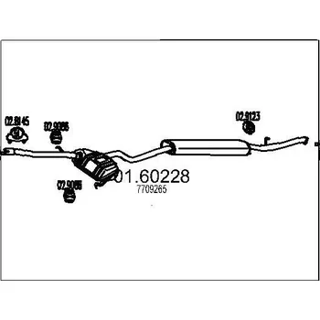 Tlumič výfuku Zadní tlumič výfuku MTS 01.60228