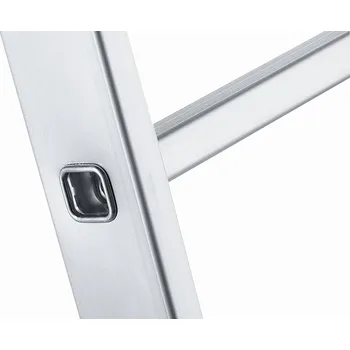 Žebřík Jednotlivé výstupové žebříky 2,80 m - elox. hliník| 41241