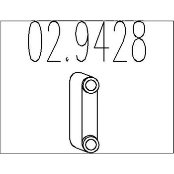 Tlumič výfuku Zarážka, tlumič výfuku MTS 02.9428