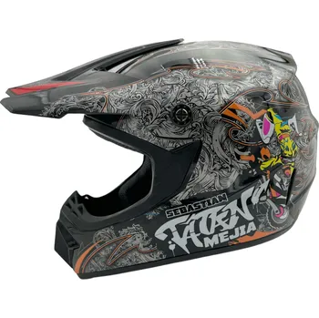 Helma na motorku Dětská cross helma Mejia Černá M