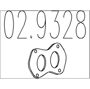 Těsnění výfuku Těsnění, výfuková trubka MTS 02.9328