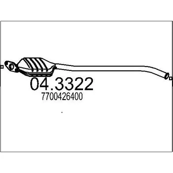 Katalyzátor Katalyzátor MTS 04.3322