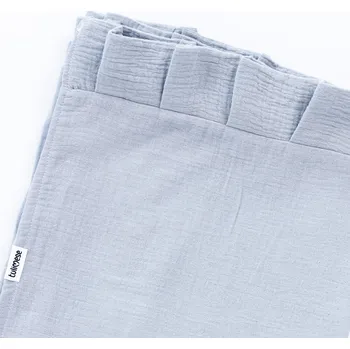 Nebesa nad postýlku Tulimese Baldachýn mušelínový šedý VÝBĚR TYPU BALDACHÝNU: BALDACHÝN SAMOSTATNÝ, VOLITELNÉ DOPLŇKY: BALDACHÝN S VOLÁNEM