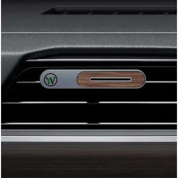 Vůně do auta Aroma Difuzér do auta WoodVent - Metal Silver + Vůně do auta