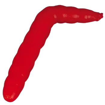 Rybářský háček 6ks - Červ Iron Trout Baco 4cm Červená