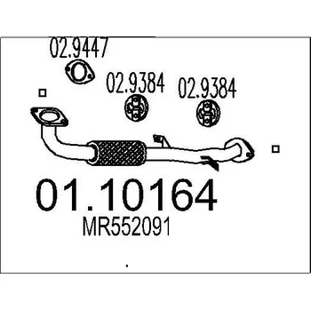 Výfuková trubka Výfuková trubka MTS 01.10164