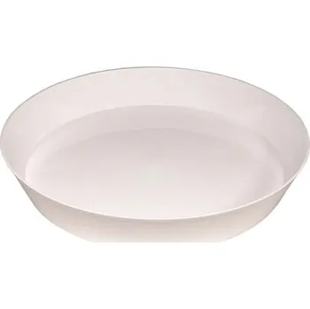 Květináč Bílá miska pod květináč 32 cm