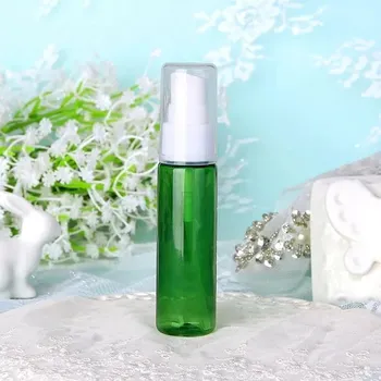 Cestovní lahvička na kosmetiku s pumpičkou - green,10 ml